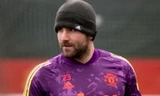 Luke Shaw ở buổi tập mới nhất của M.U