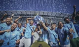 Man City ăn mừng chiếc cúp Ngoại hạng mùa 2017/18