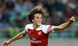 Matteo Guendouzi ăn mừng bàn thắng ra mắt Arsenal