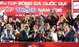 CLB Hà Nội đoạt Siêu cúp Quốc gia-cúp THACO 2018. Ảnh: Như Ý