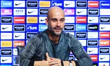  HLV Pep Guardiola trong buổi họp báo trước trận Everton
