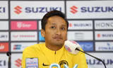 Thủ môn Farizal Marlias trong cuộc họp báo sáng nay. Ảnh: Như Ý 