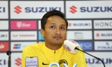 Thủ môn Farizal Marlias trong cuộc họp báo sáng nay. Ảnh: Như Ý 