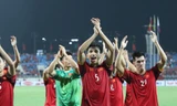 Tuyển thủ Việt Nam ăn mừng vé vào chung kết. Ảnh: Như Ý