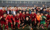 U23 Việt Nam ăn mừng sau chiến thắng. Ảnh: Như Ý