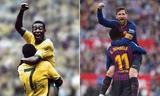 ĐỒ HOẠ: Messi cán mốc kỷ lục ghi bàn, sánh ngang 'Vua bóng đá' Pele