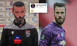 De Gea bất ngờ vì có người giống mình y như đúc.