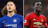 Eden Hazard và Paul Pogba