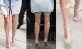 Các sao đua nhau theo mốt "giày tàng hình": Chị em nhà Kardashian hứng thú nhất
