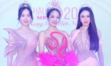 Dàn hậu Việt khoe sắc tại buổi họp báo công bố cuộc thi Hoa hậu Việt Nam 2024