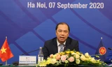 Thứ trưởng Nguyễn Quốc Dũng chủ trì họp báo chiều 7/9. Ảnh: Như Ý 
