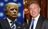 Đại sứ Kim Darroch (phải) và Tổng thống Mỹ Donald Trump. Ảnh: Huffington Post 