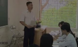 Thầy giáo Vương Thành Trung trên bục giảng