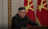 Nhà lãnh đạo Kim Jong Un tham dự phiên họp toàn thể của đảng Lao động Triều Tiên ở Bình Nhưỡng. Ảnh: KCNA/Reuters