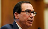 Bộ trưởng Tài chính Mỹ Steven Mnuchin phát biểu trước Ủy ban Tài chính Thượng viện Mỹ về "Hệ thống tài chính quốc tế Mỹ" tại Đồi Capitol.
