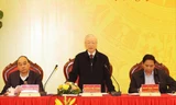 Tổng Bí thư Nguyễn Phú Trọng phát biểu tại hội nghị. Ảnh: TTXVN