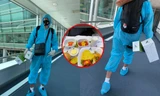Cầu thủ tuyển Việt Nam về nước: Văn Hậu "toang" đồ bảo hộ, Văn Hoàng khoe suất ăn đặc biệt