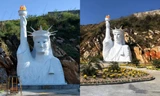 Tượng Nữ thần Tự do "fake" ở Sa Pa bị dân mạng chê tơi tả, chính quyền vào cuộc kiểm tra