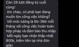 Người dùng iPhone bị làm phiền bởi tin nhắn môi giới "việc nhẹ lương cao", xử lý ra sao?