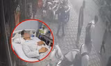Camera ghi lại cảnh nam sinh gặp cướp trên đường đi học về, bị hành hung đến nhập viện