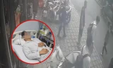 Camera ghi lại cảnh nam sinh gặp cướp trên đường đi học về, bị hành hung đến nhập viện