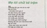 "Mẹ tôi chửi kẻ trộm" đạt giải cao nhất trong cuộc thi thơ khiến dân mạng tranh cãi dữ dội