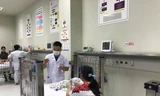 Bệnh nhi cấp cứu tại BV Nhi T.Ư. Ảnh" Thái Hà