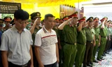 Tiễn biệt trung úy công an hy sinh ở Thái Bình: 'Tôi như mất đi người em ruột'