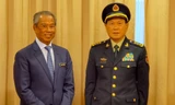 Thủ tướng Malaysia Muhyiddin Yassin tiếp Bộ trưởng Quốc phòng Trung Quốc Ngụy Phượng Hòa tại Kuala Lumpur ngày 7/9. (Ảnh: Xinhua)