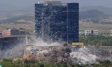 Hình ảnh văn phòng liên lạc chung bị Triều Tiên phá hủy ngày 16/6. (Ảnh: KCNA)