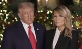 Vợ chồng Tổng thống Mỹ Donald Trump trong video gửi thông điệp Giáng sinh