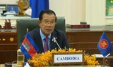 Thủ tướng Campuchia Hun Sen dự Hội nghị cấp cao ASEAN trực tuyến ngày 26/6. (Ảnh: Freshnewsasia)