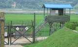 Một chốt canh của Hàn Quốc ở khu phi quân sự. (Ảnh: Getty Images)