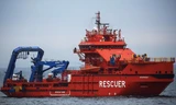 Một tàu cứu hộ trên vùng biển Barents