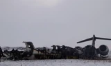 Hình ảnh xác chiếc máy bay Mỹ vừa rơi ở Afghanistan