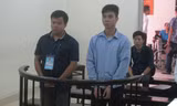 Các bị cáo tại toà.