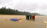 Phát hiện thi thể đang phân hủy trôi vào bờ biển nghi là ngư dân vụ chìm tàu 11 ngày trước
