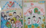 Những bức vẽ sinh động của thiếu nhi Nghệ An chào mừng Đại hội Đoàn lần thứ XVIII