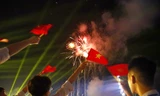 Pháo hoa rực rỡ tại khai mạc Lễ hội Làng Sen năm 2025
