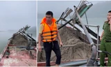 Liên tiếp phát hiện thuyền khai thác cát, sỏi trái phép trên sông Lam