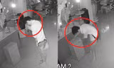 Thanh niên vái lạy trước khi trộm tiền công đức trong chùa
