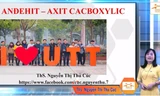 Hướng dẫn ôn thi THPT môn Hóa học: Chuyên đề ANDEHIT-CACBOXYLIC (phần 1)
