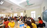 Các giáo sinh mầm non trường ĐH Sư phạm Hà Nội 2 chưa tốt nghiệp nhưng các trường đã đến tuyển dụng