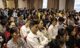 Đông đảo phụ huynh có con thi vào lớp 10 năm học 2019-2020 tham gia hội thảo “Cùng con chinh phục kỳ thi vào 10”