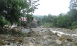 Hiện trường bản Hắc sau lũ