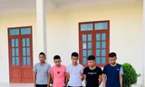5 đối tượng bị bắt. Ảnh: Công an Thanh Hóa