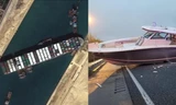 Trùng hợp khó tin: Tàu Ever Given còn đang kẹt ở kênh đào Suez, đã thêm những vụ “kẹt” mới