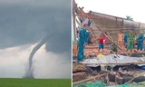 Lốc xoáy làm tốc mái, sập nhà ở Kiên Giang: Dấu hiệu nhận biết sắp có lốc xoáy?