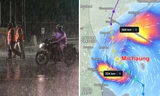 Bão Michaung vừa mạnh lên vừa có “động thái” lạ: Tách làm đôi, mỗi nửa đi một hướng