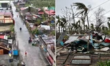 Video siêu bão Man-yi hoành hành ở Philippines: Dễ dàng "hạ" cây to, lật mái nhà